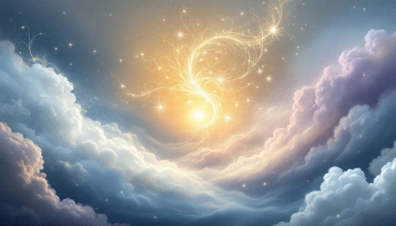 An illustration depicting various aura colors with a prominent brown aura.