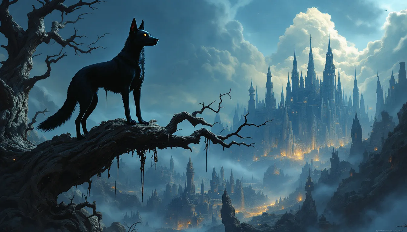 Warning signs represented by a black dog in a dream context.