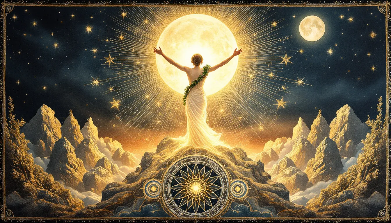 An artistic representation of the world tarot card, highlighting its significance in tarot reading.