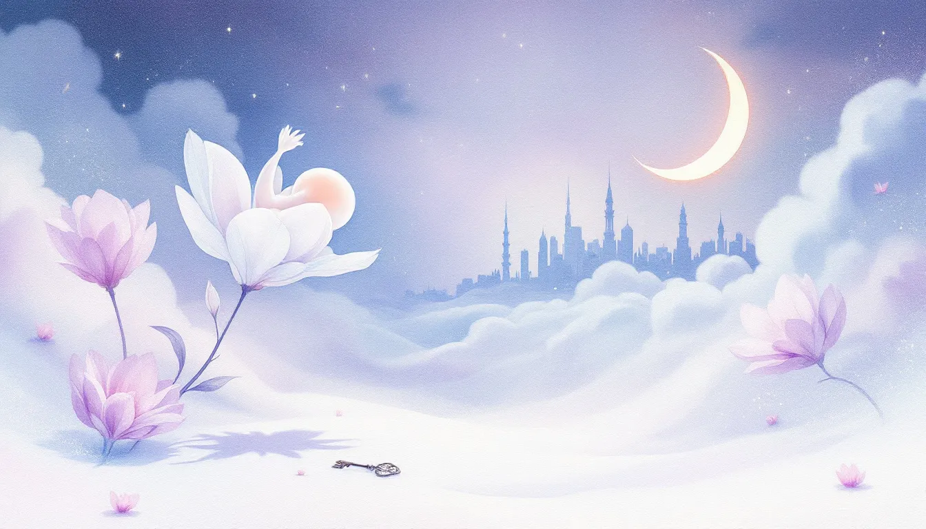 A cultural representation of miscarriage dreams through traditional symbols.