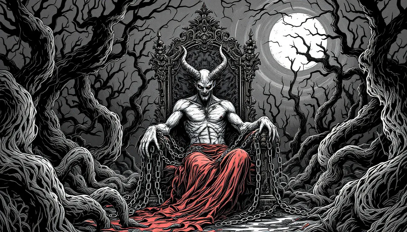 Visual representation of the reversed devil tarot card, highlighting themes of reclaiming power.