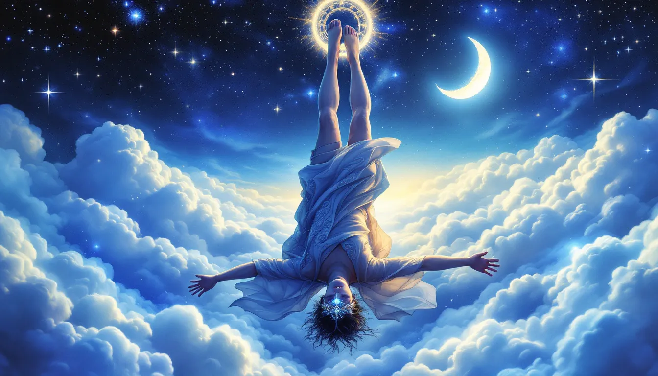 A symbolic illustration of the Hanged Man tarot card in the context of Astrology and Numerology.