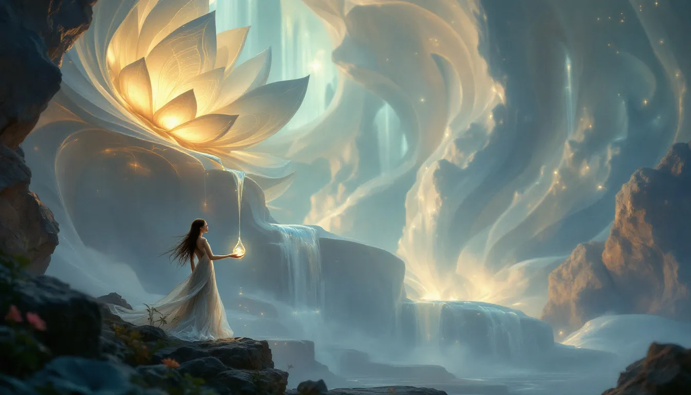 An image depicting the concept of balance, inspired by the upright temperance tarot card.