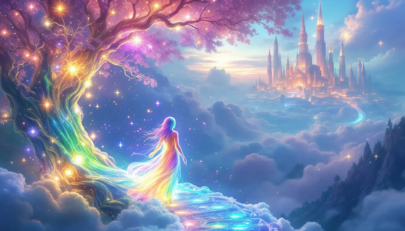 A visual representation of challenges faced by individuals with rainbow auras.