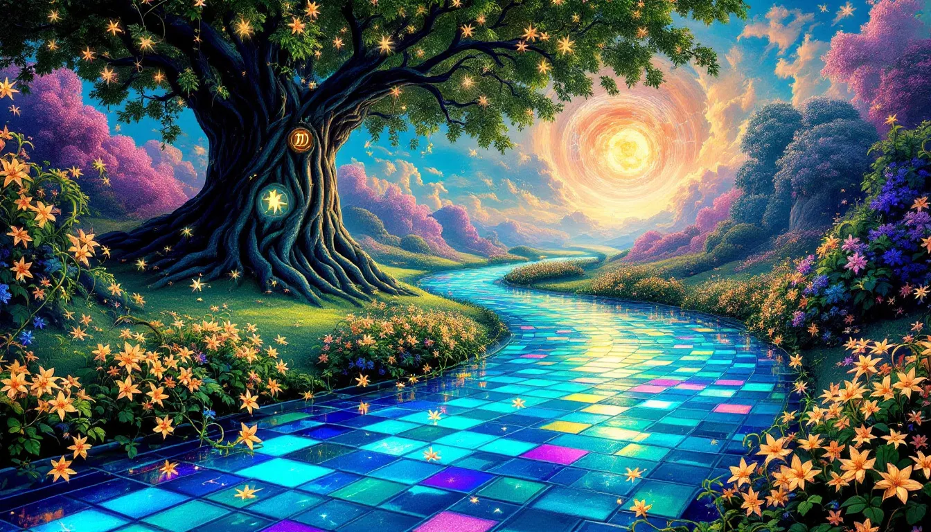 A visual representation of the fool's spiritual journey, embodying freedom and exploration.