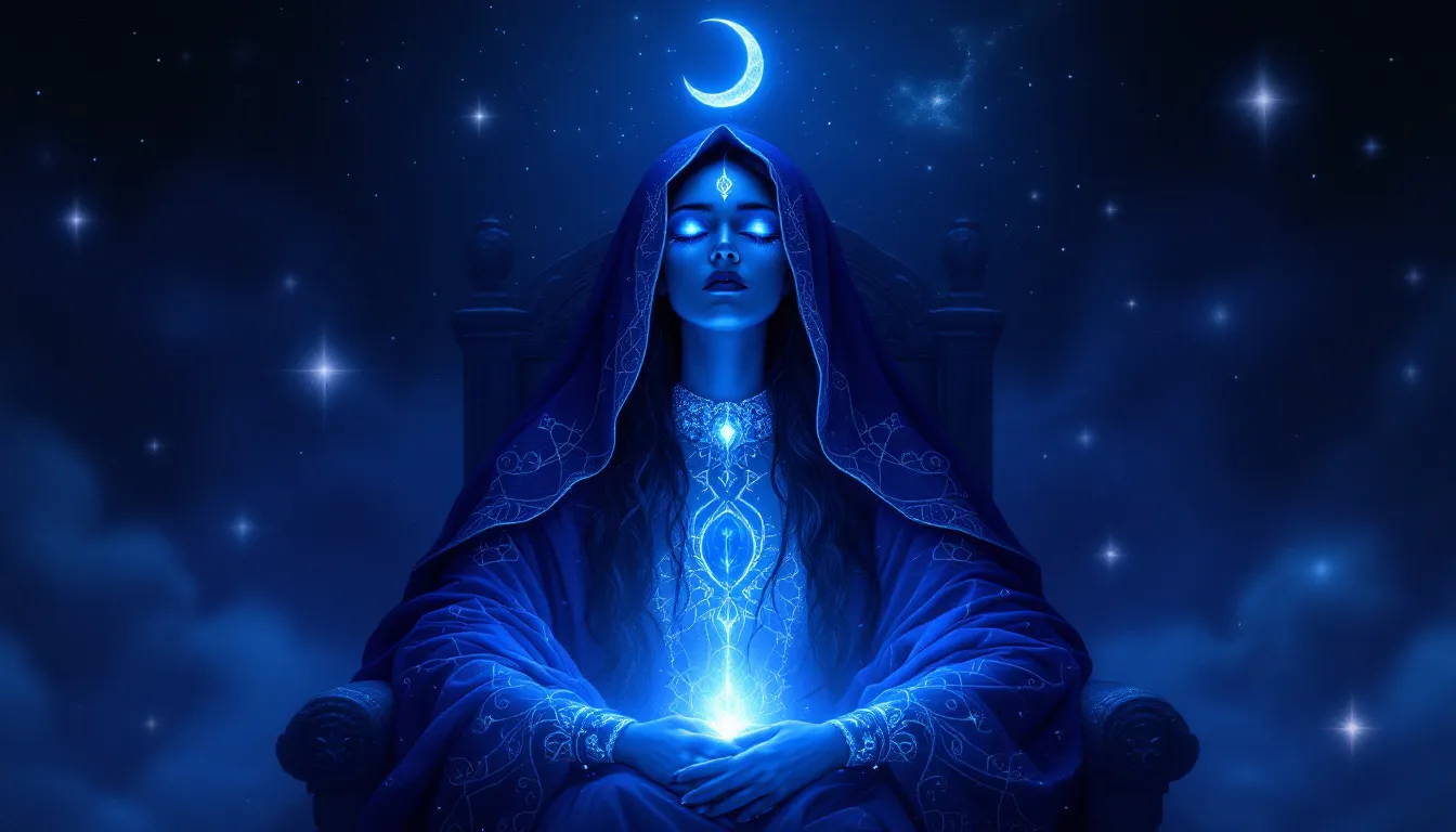 An illustration representing the spiritual significance of the High Priestess tarot card.