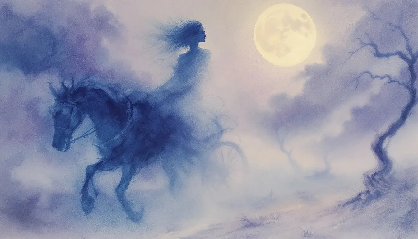 A blurred image of the Reversed Chariot Tarot card, suggesting its meanings and implications.